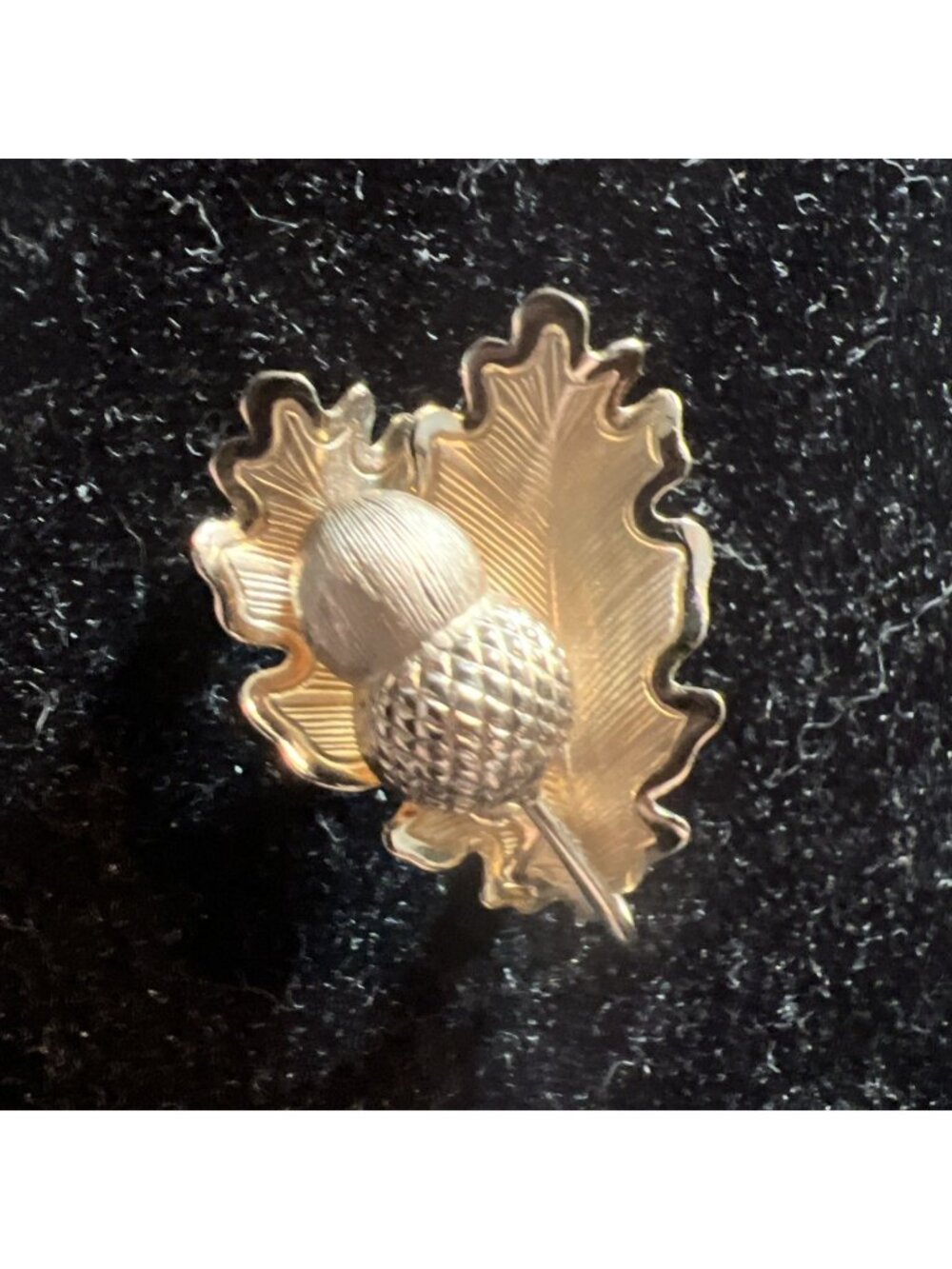 1955 Signed FAS 925 Sterling Silver Gold Vermeil Scottish Thistle Brooch EUC 1"